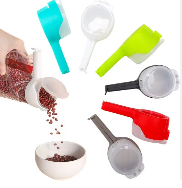 Set 6 clipsuri cu capac de etanșare a ambalajelor alimentelor